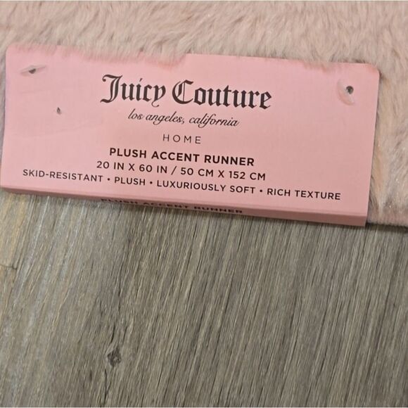 Juicy Couture Home Signature Logo Plush Accent Runner - Picture 7 of 7